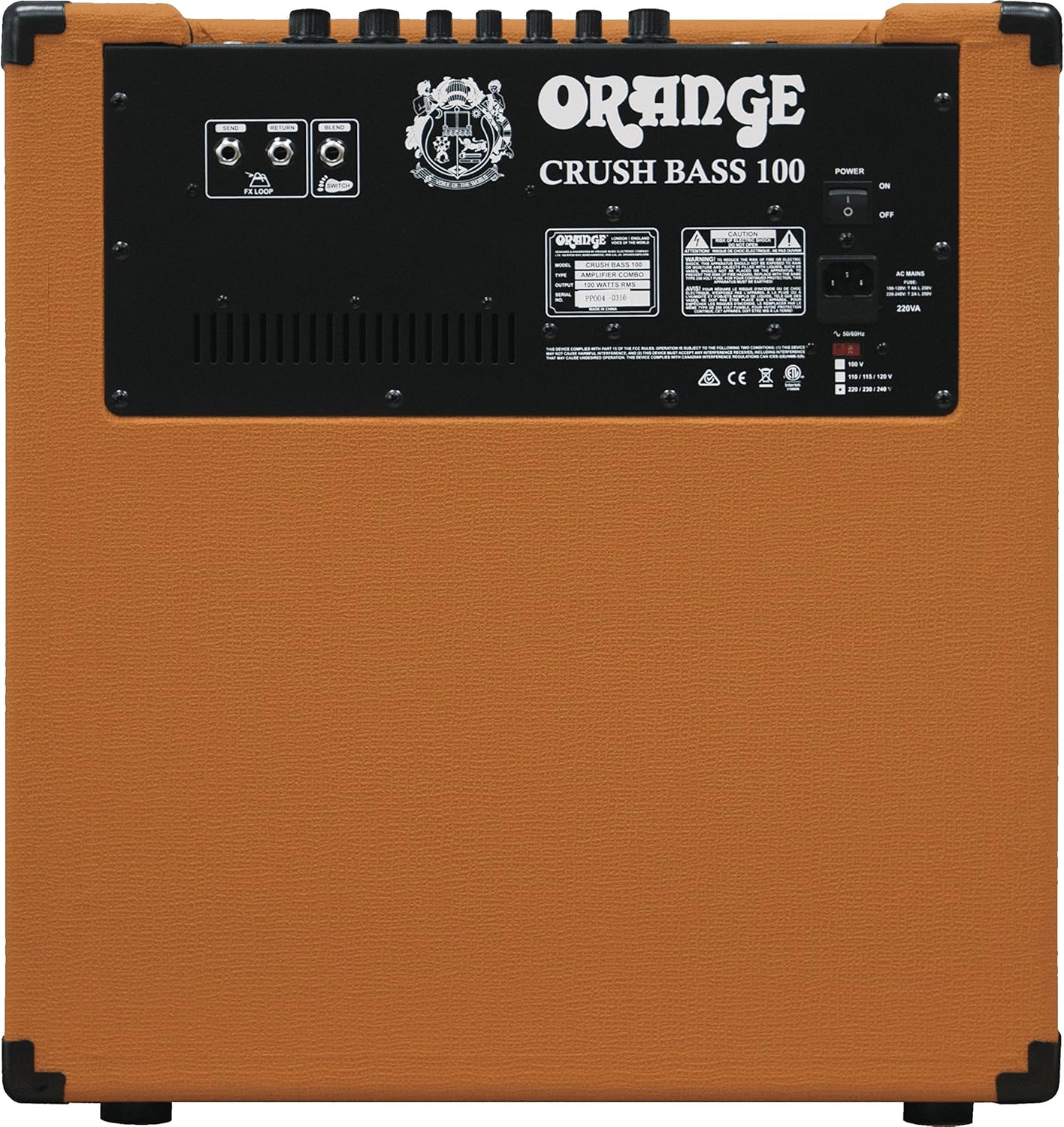Orange Crush Bass 100W Bass Guitar Combo Amp, Orange