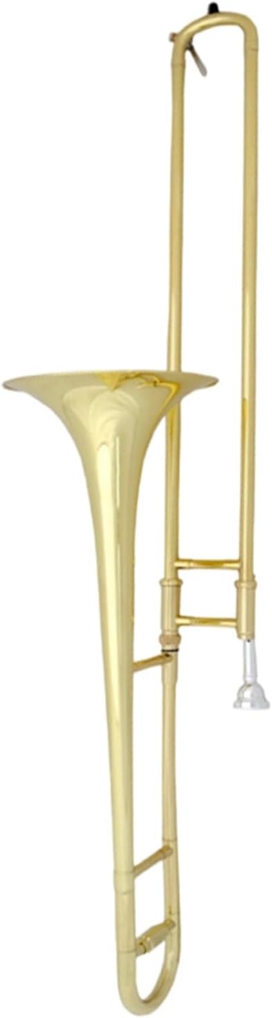 Adult Trombone Instrument Alto B Flat Trombone Lacquered Gold Playing Practice Instrument