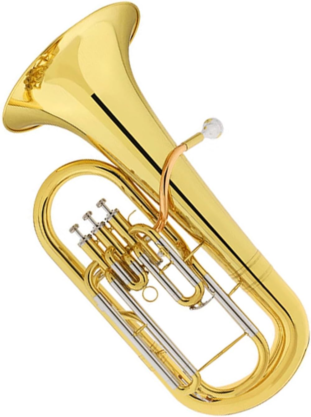 Three Key Melody Euphonium Phosphor Bronze Mouthpiece Cupronickel Tone Changer B Flat Euphonium All-brass Instrument