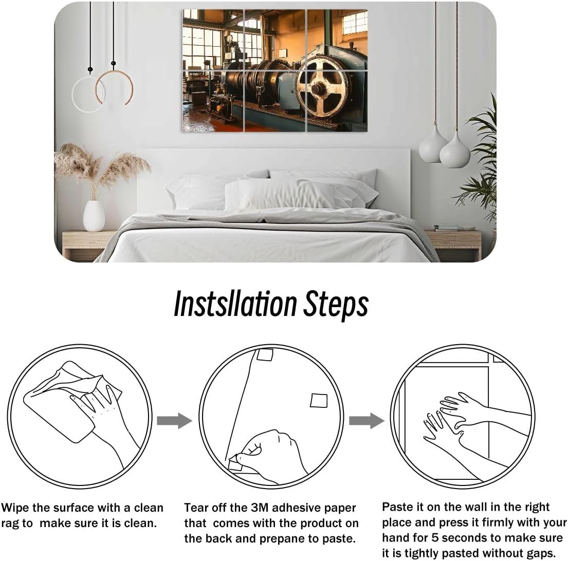 6 Pack Art Acoustic Panels pump Sound Absorbing Panel 48