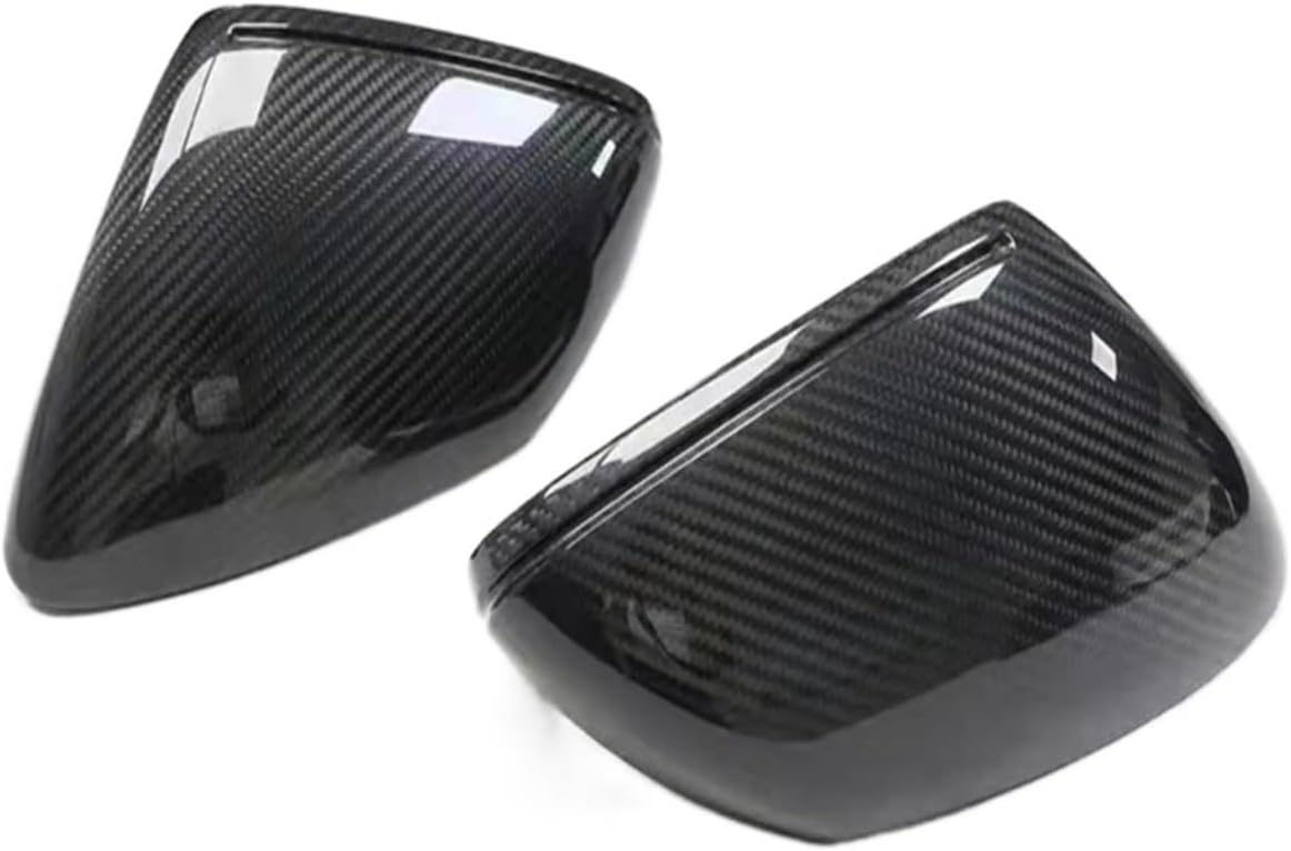 Full Replacement Dry Carbon Fiber Car Side Mirrors Rearview Cover Trim Compatible for Porsche 911 992