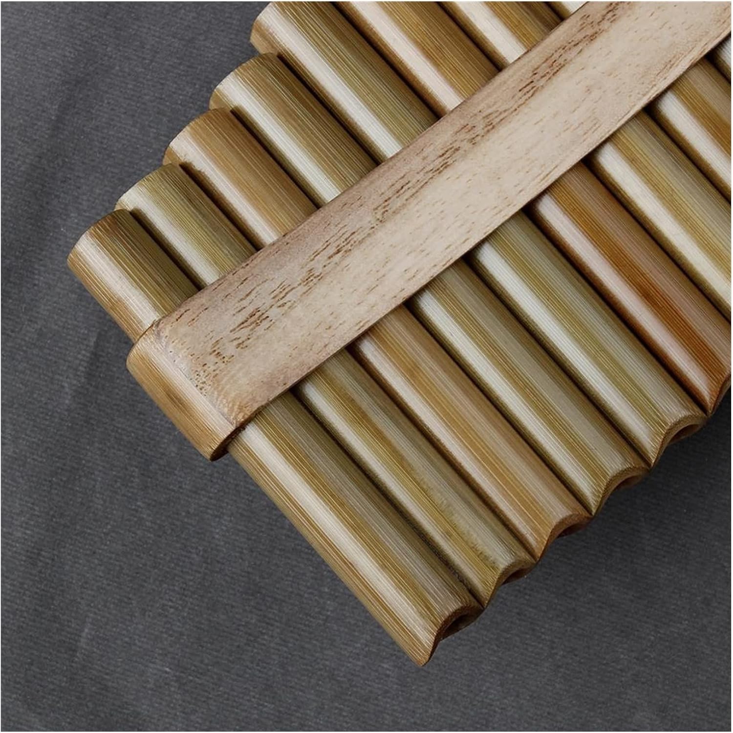 PanPipes Woodwind Instrument 15 Pipes G Key Pan Flute Pan Pipes Woodwind Instrument Bamboo Pan Flute (Color : Left-Hand)