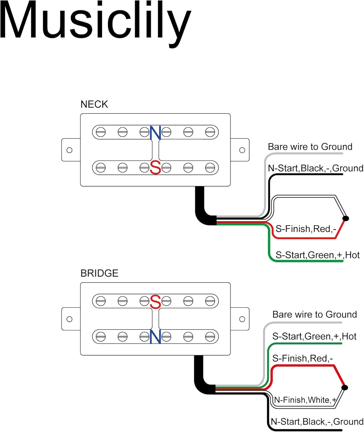 Artec TVFT-A Filtertron Style Alnico 5 Magnet Humbucker Electric Guitar Neck Bridge Pickups Set, Gold