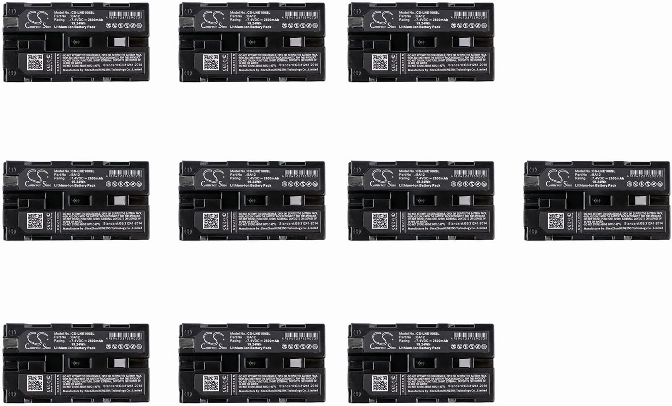 (10 Pack) XSP Battery for Line6 JTV James Tyler Variax, Shuriken, Variax Guitars PN 98-034-0003, BA12