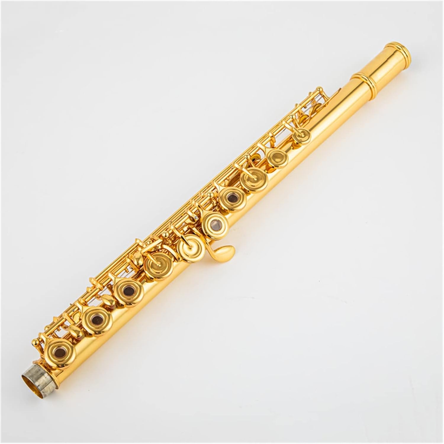 TSTS Flutes Musical Instrument Gold-Plated Flute C-Tune 17 Open-Hole Gold-Plated Professional Flute Instrument Playing Wind Instrument