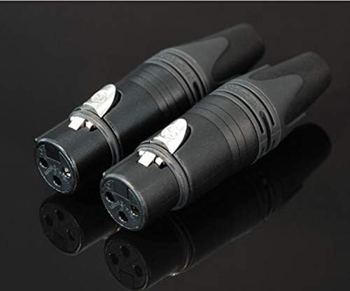 Davitu Electrical Equipments Supplies - 60pcs/lot 30pcs Male+30pcs Female Neutrik Style XLR 3-Pin Cannon Connector MIC Male connector - (Color: Black)