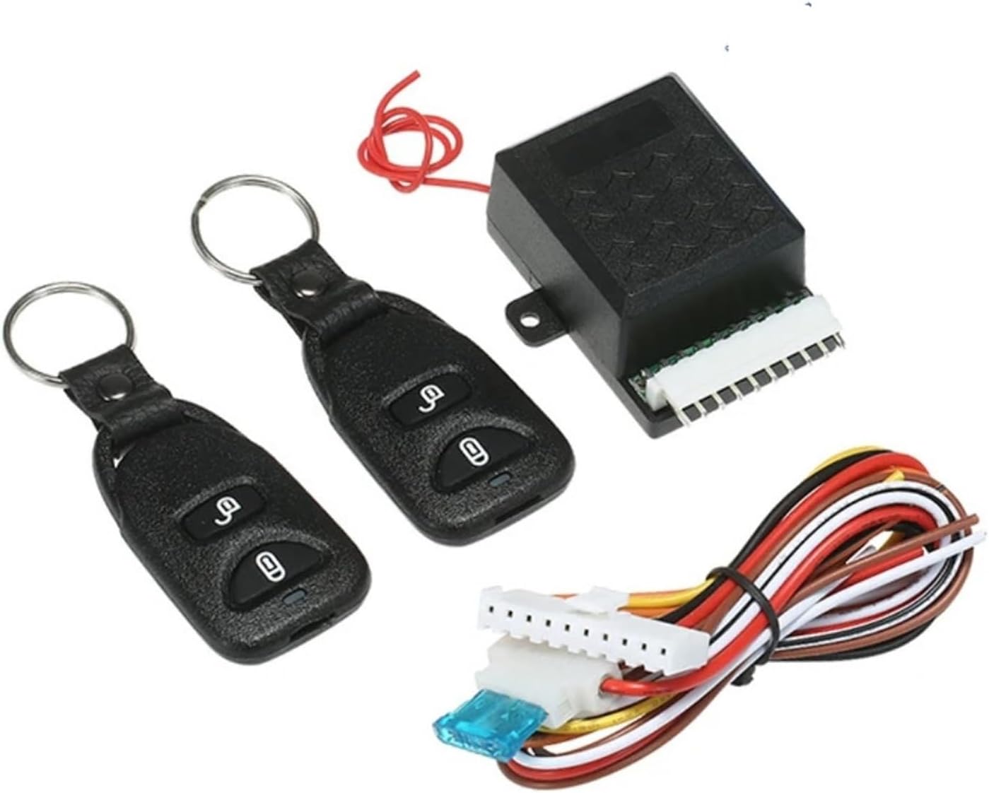 Universal Car Auto Remote Central Kit Door Lock Locking Vehicle Keyless Entry System With 2 Remote Control