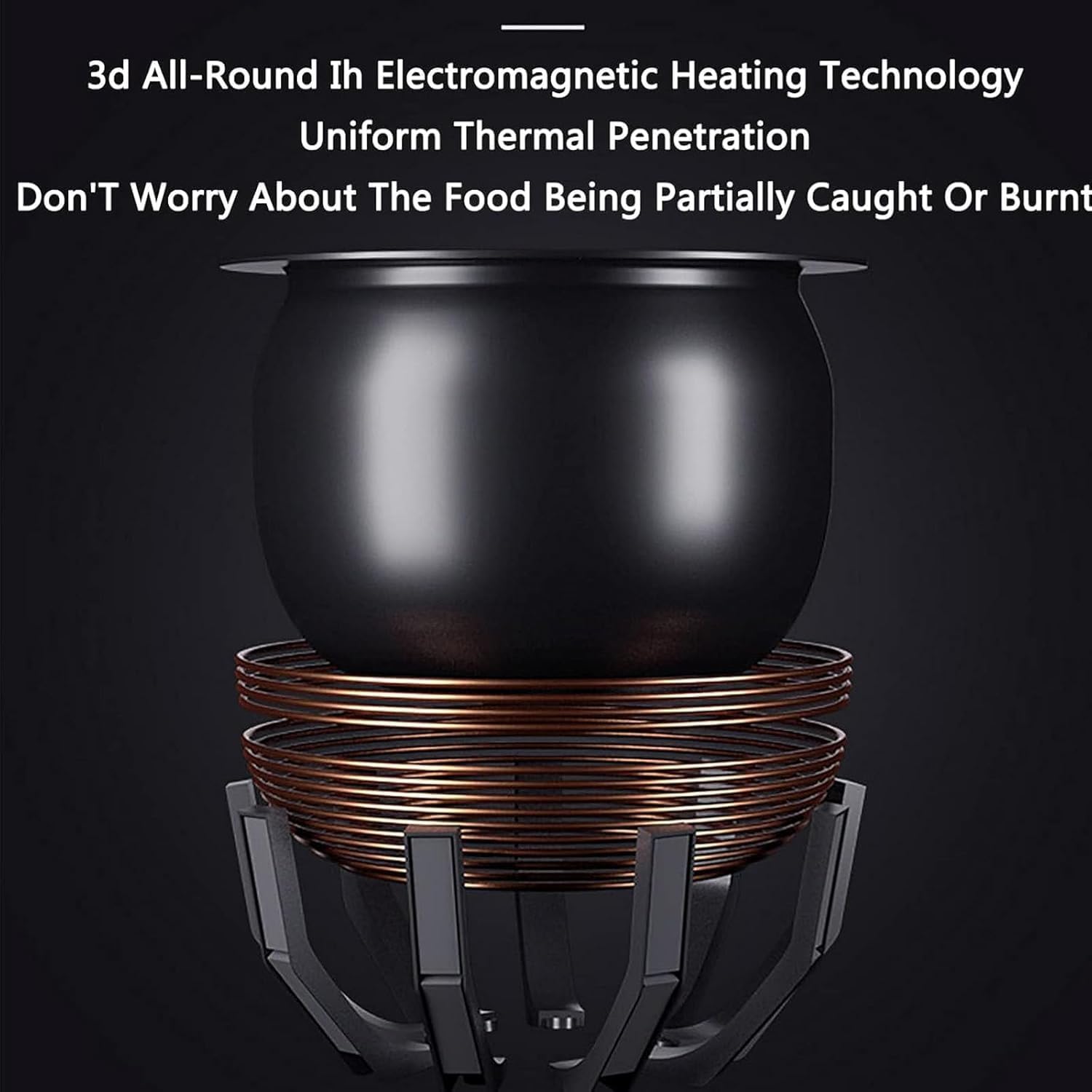 Commercial Food Processor, Stir-Fry Machine Cooker - 360° Rotating And 3d All-Round Heating, Auto Cooking Great For Home Restaurant