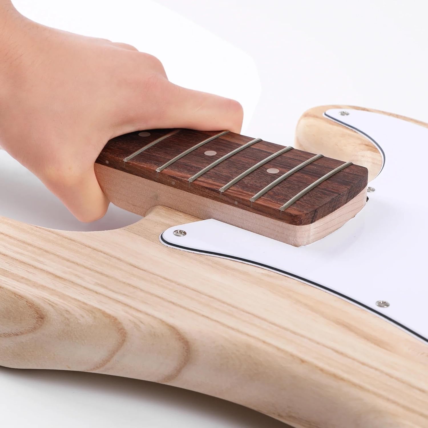 Guitar Body Guitar Replacement Parts DIY Bass Guitar Kit Build Your Own Electric Bass With Paulownia Body Pickguard Electronics Maple Guitar Neck Rosewood Fre