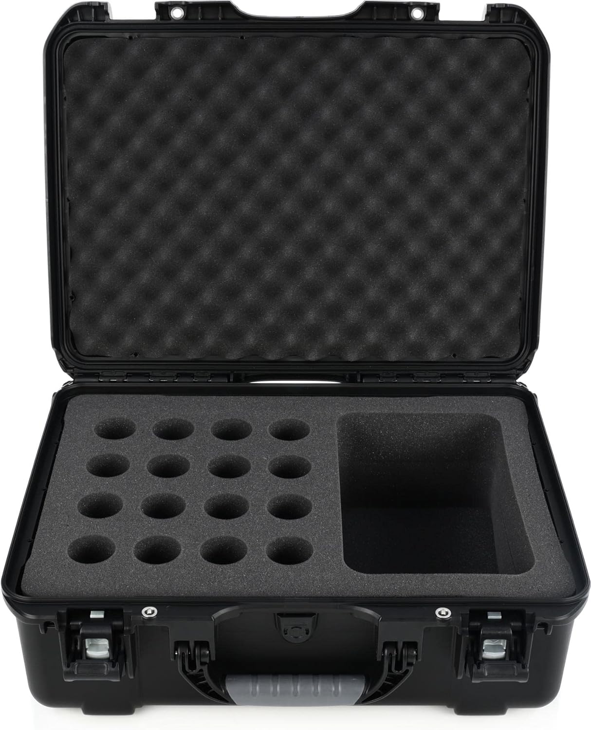 Gator Cases Titan Series Water Proof Injection Molded Microphone Case, Fits up to 16 Wired Mics and Accessories (GM-16-MIC-WP)