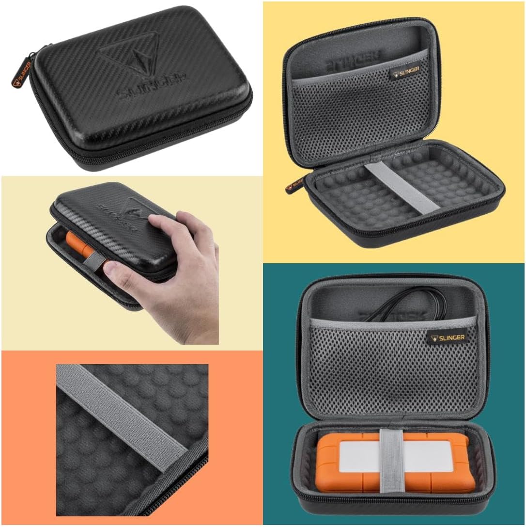 Focusrite Scarlett Solo 4rd Gen USB Audio Interface for PC + Slinger HD-1 Case Bundle, Pro Sound, Ultimate Protection