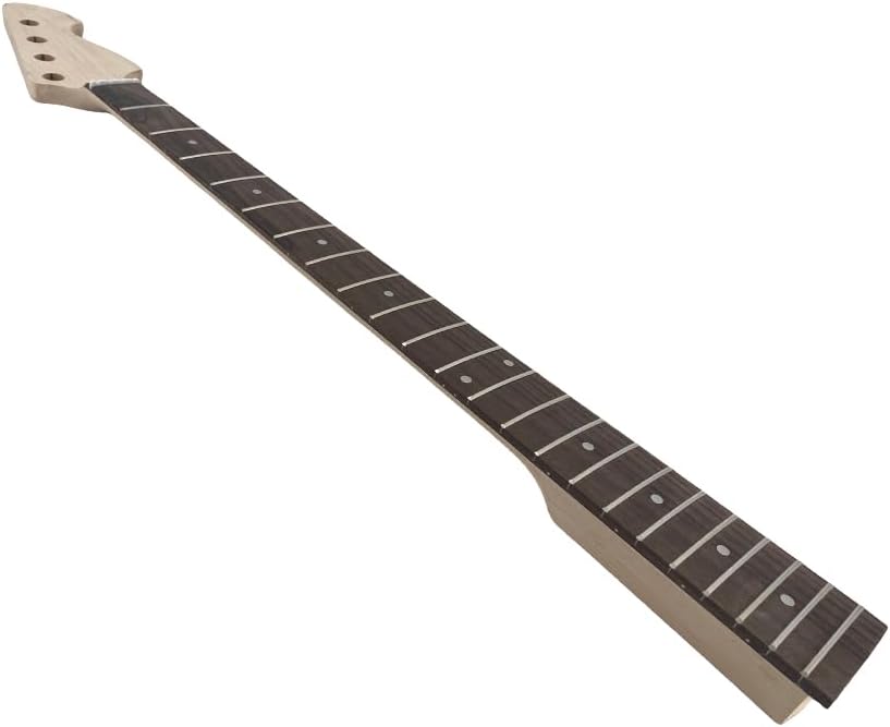 4-String Electric Bass Guitar Neck - 22 Frets, 34