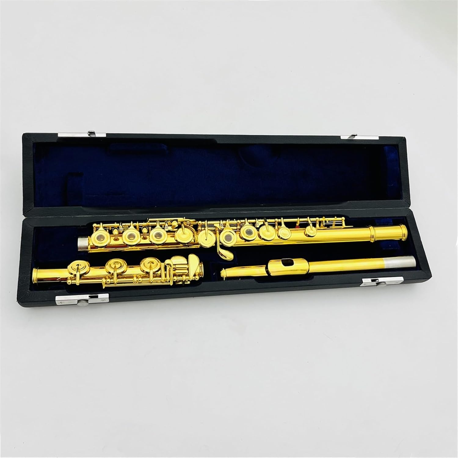 Flute C Tune Flute 17 Opend Holes with Lacquered Gold Professional Woodwind with Case Flutes Musical Instruments