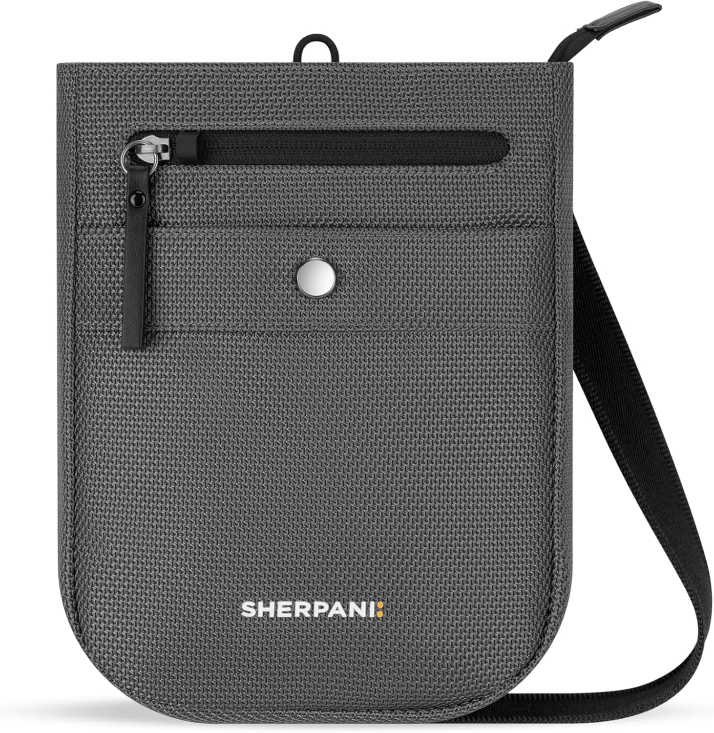 Sherpani Prima, Small Anti Theft Crossbody Bag, Travel Shoulder Bag, Cross Body Bag, Handbags, Purses for Women with Metal Hardware, Travel Gift (Granite)