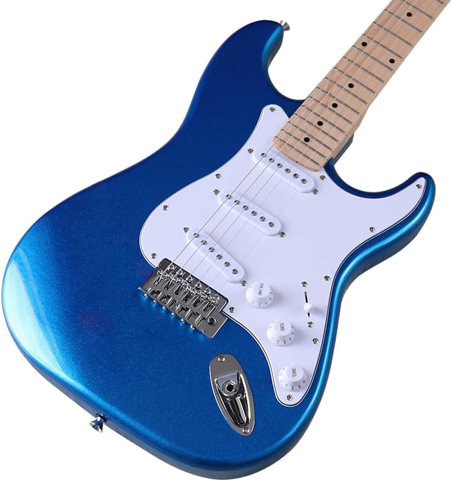JD.Moon Electric Guitar Body for Fender ST Strat Guitar Accessory DIY Metal Blue Poplar HSH Guitar Body