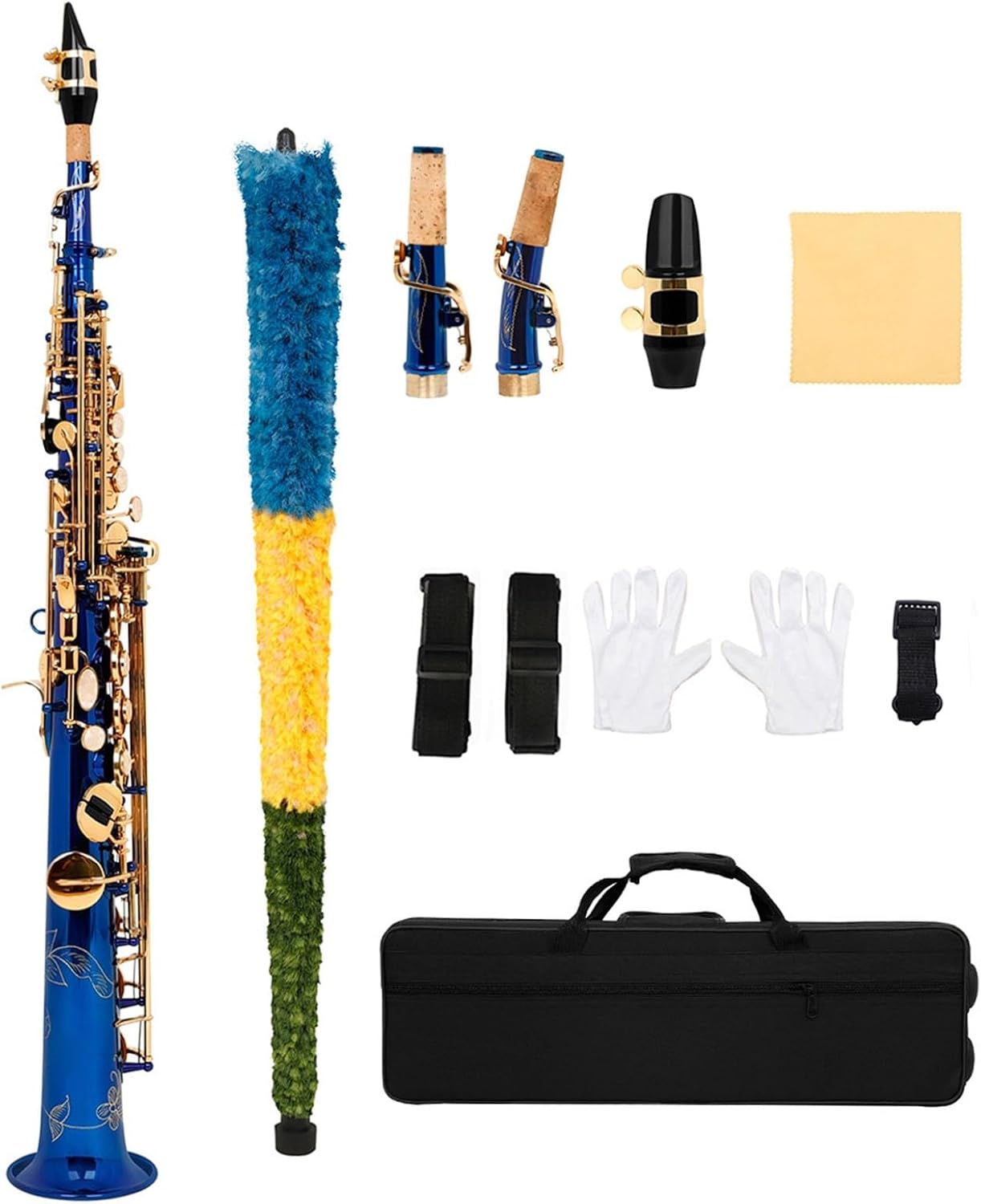 Professional Saxophone B Flat Soprano Saxophone For Beginners And Adults Woodwind Instrument