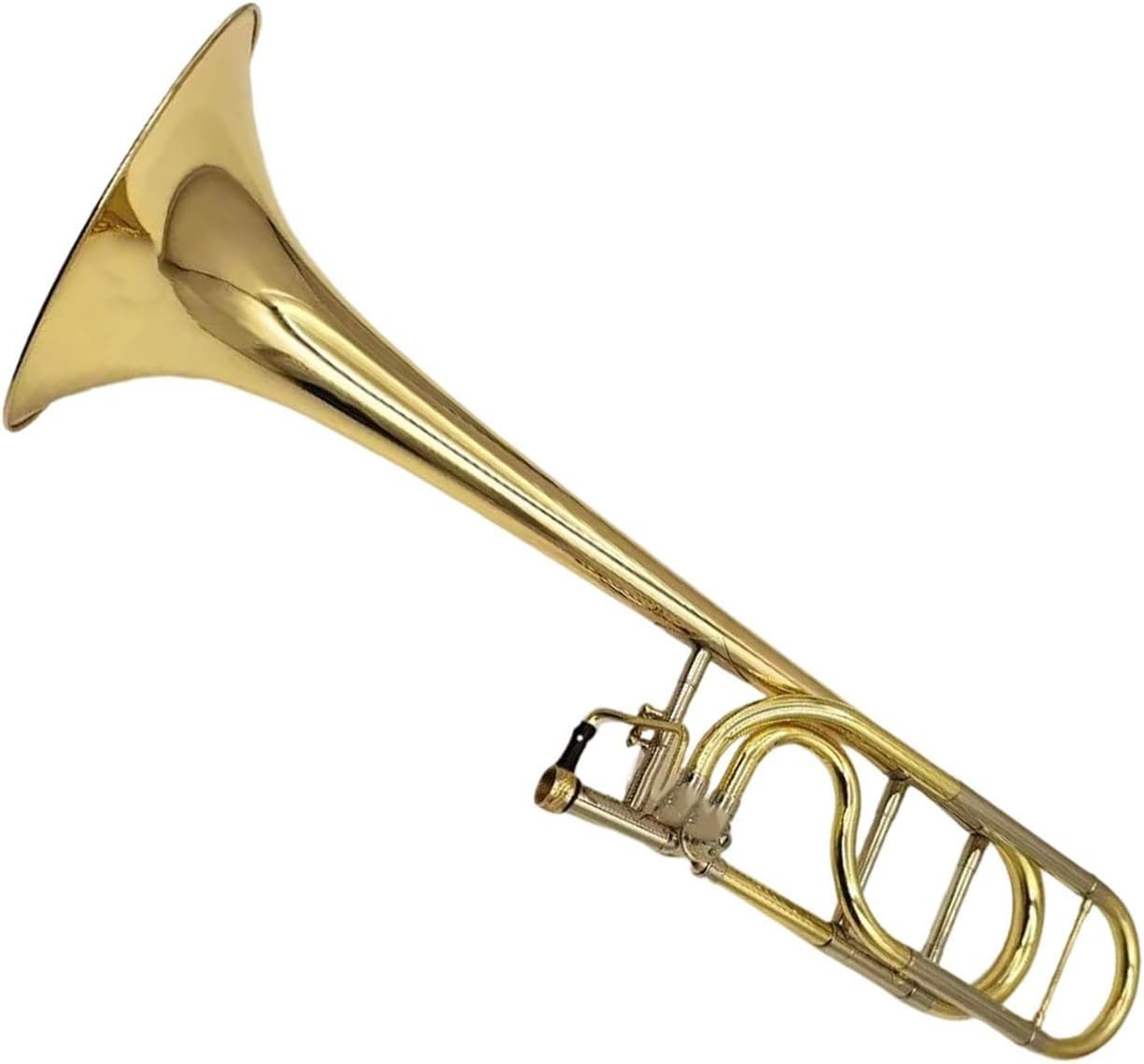 Adult Trombone Instrument Bb/F Trombone Gold Brass Professional Instrument With Case And Mouthpiece