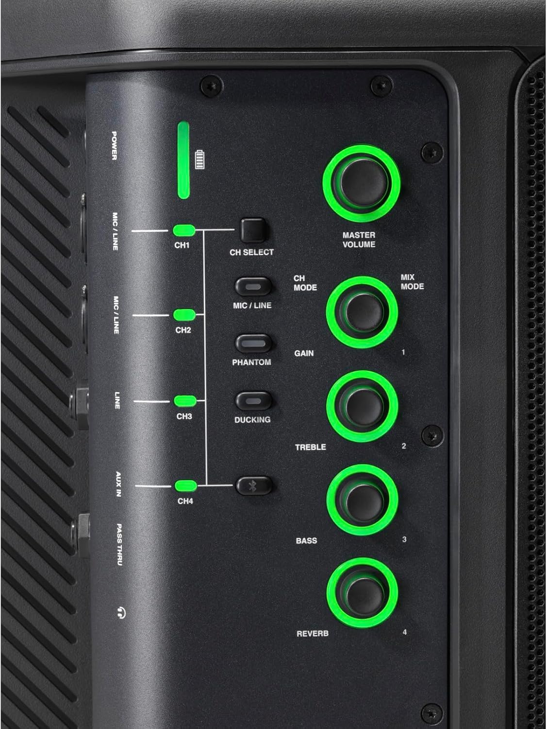 JBL Professional EON ONE Compact Ultra-Portable Battery Powered Wireless PA Speaker System with Bluetooth, Professional 4-Channel Mixer, and Lexicon Effects. Black