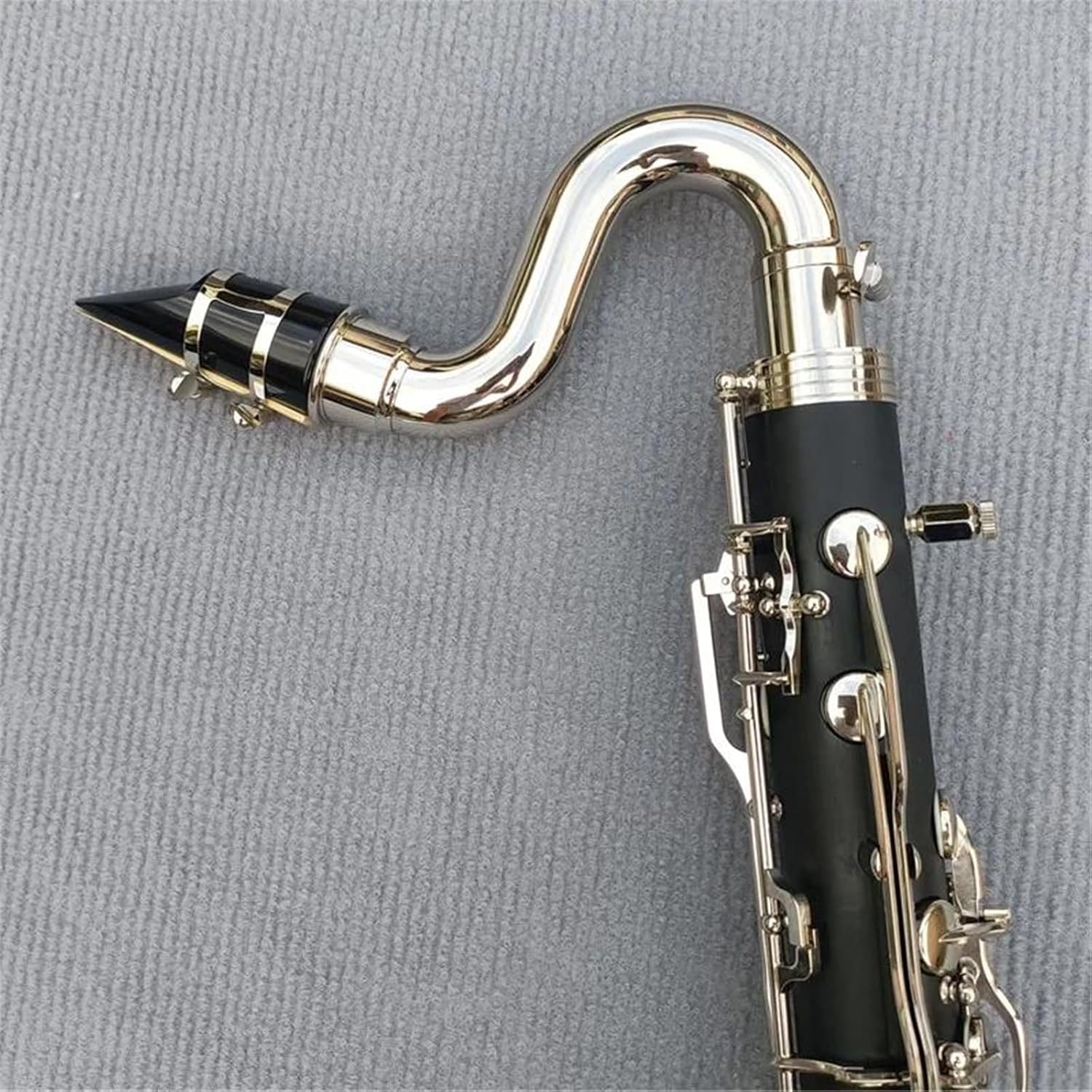 Clarinet Musical Instruments Silver Plated Key Bass Clarinet Bb Key Clarinet Bakelite Instrument With Box