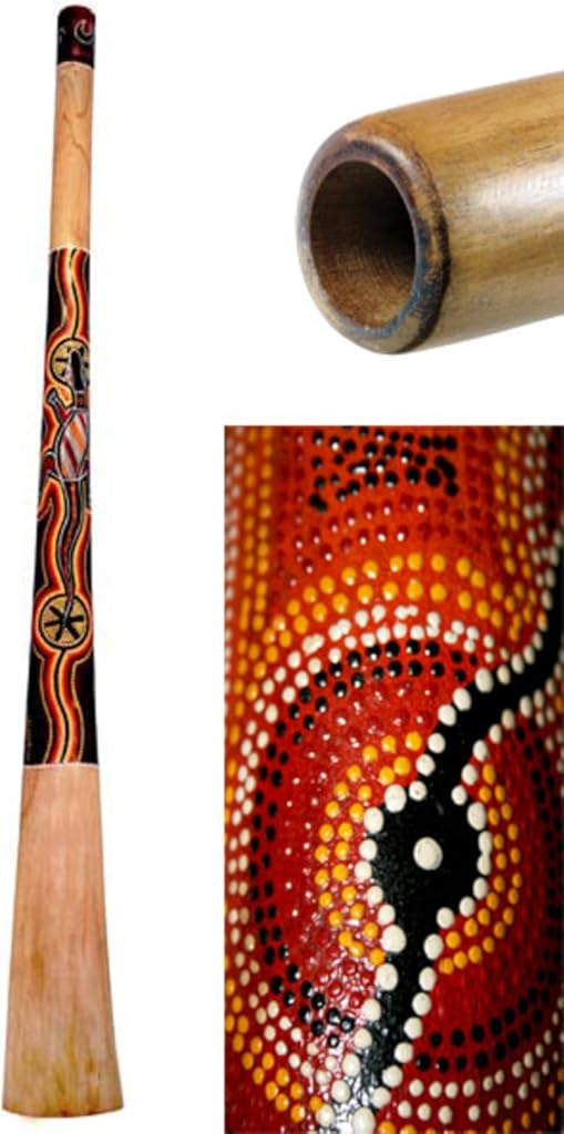 Didgeridoo Teak Wood Painted (51 inch)