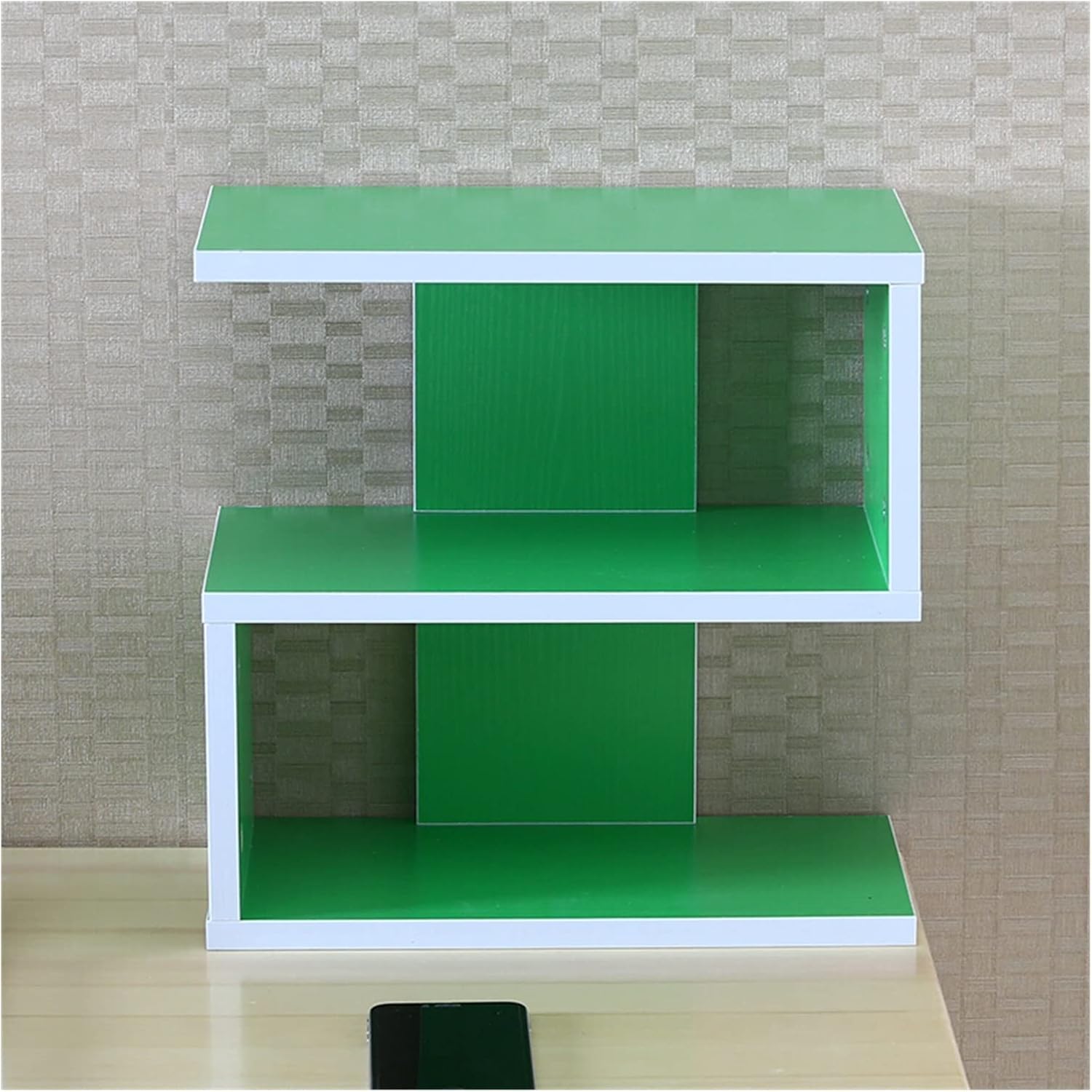 Record Storage Shelf Desktop CD Rack Storage Rack Storage Rack Disc Rack Office Small Bookshelf Display Rack Decorative Study Record Shelf (Color : 1)