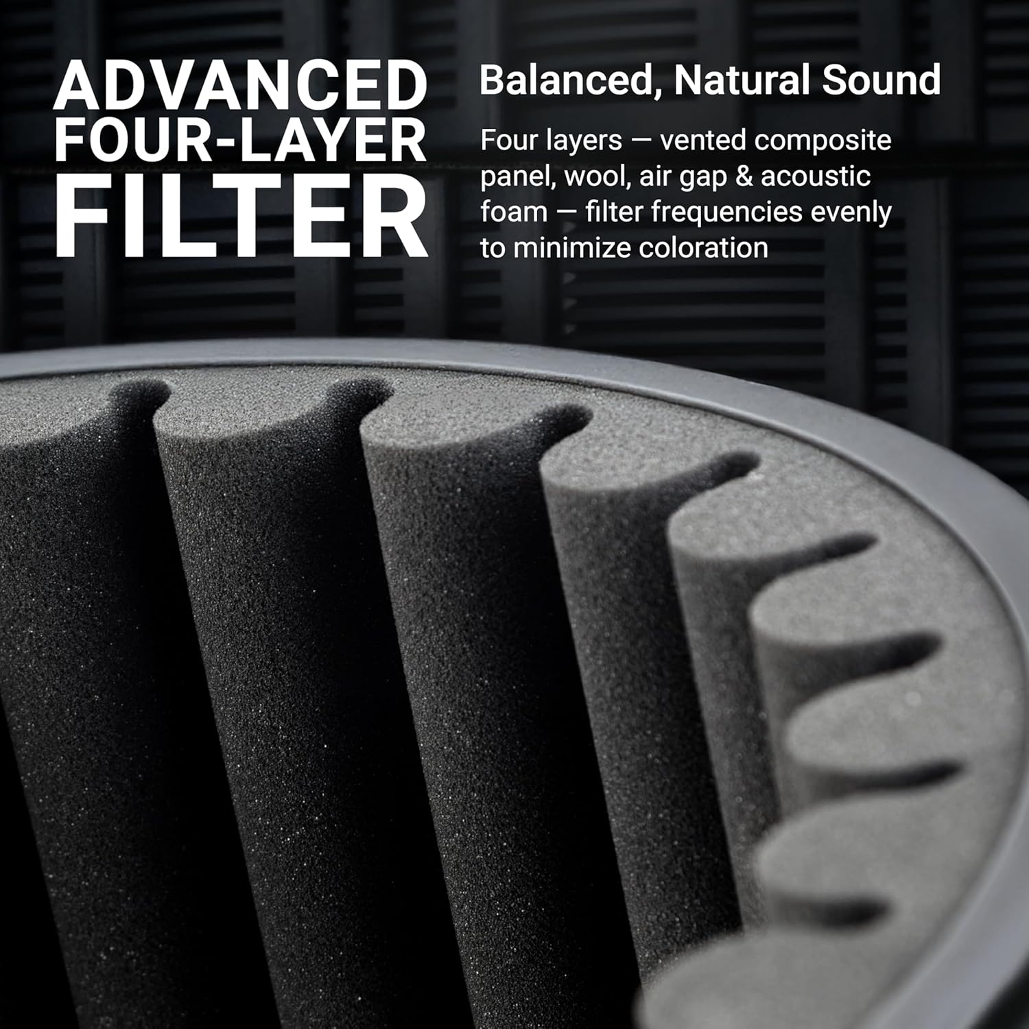 sE Electronics RF-X Reflexion Filter - Portable Microphone Isolation Shield for Recording Music, Podcasts & Voice-Overs - Four-Layer Acoustic Sound Shield for Home Recording Studio Equipment (Black)