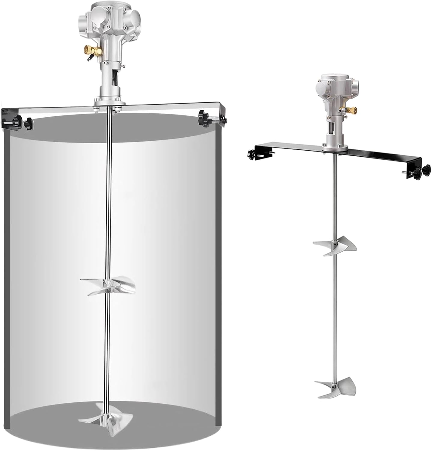 Pneumatic Paint Mixer 55 Gallon 3/4Hp Pneumatic Paint Mixer, 400L Tank Barrel Air Agitator, Paint Stirring Machine Mix Tool