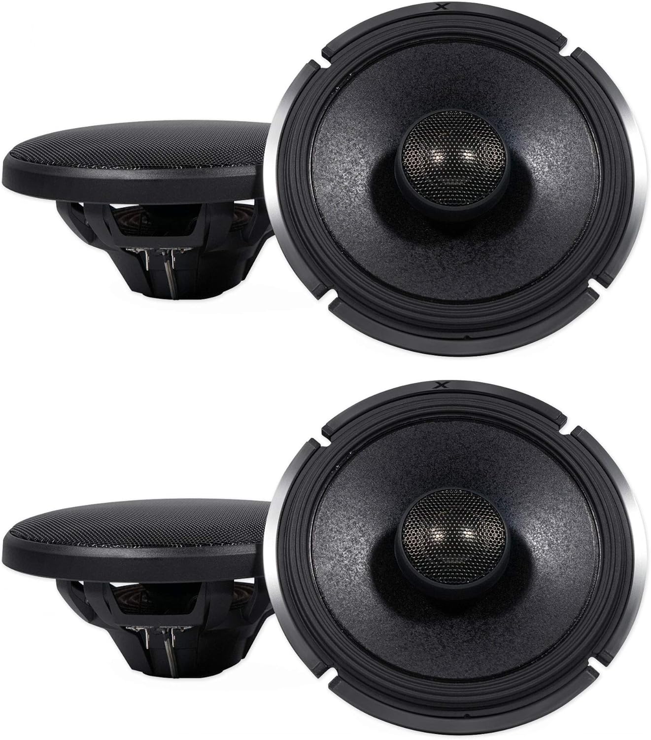 Alpine X-Series 6.5 Inch 330 Watt Coaxial 2-Way Car Audio Speakers 4-Pack, Two Pairs Included| X-S65