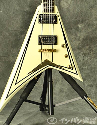 Jackson RRT3 Pro Series Rhoads - Ivory with Black Pinstripes