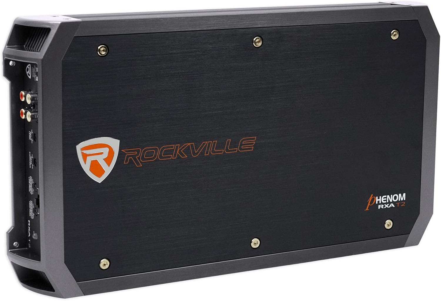 Rockville RXA-T2 2400W 2-Channel Car Amplifier, Dyno-Certified RMS, MOSFET Power Supply, Elna Capacitors, Class A/B, Perfect for Car Audio and Subs