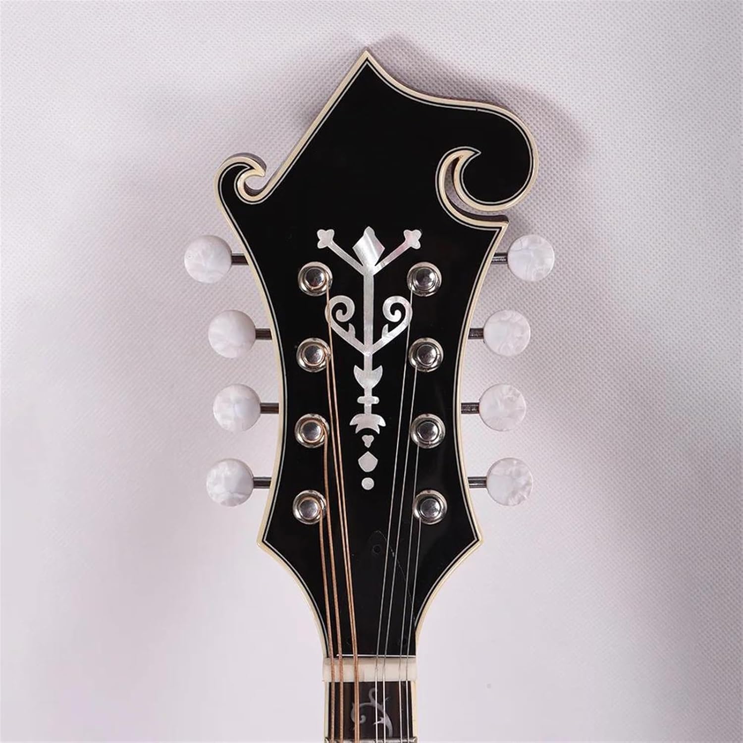 Adult Mandolin Musical Instrument Handmade F Style Mandolin Solid Spruce Top Solid Flame Maple Side