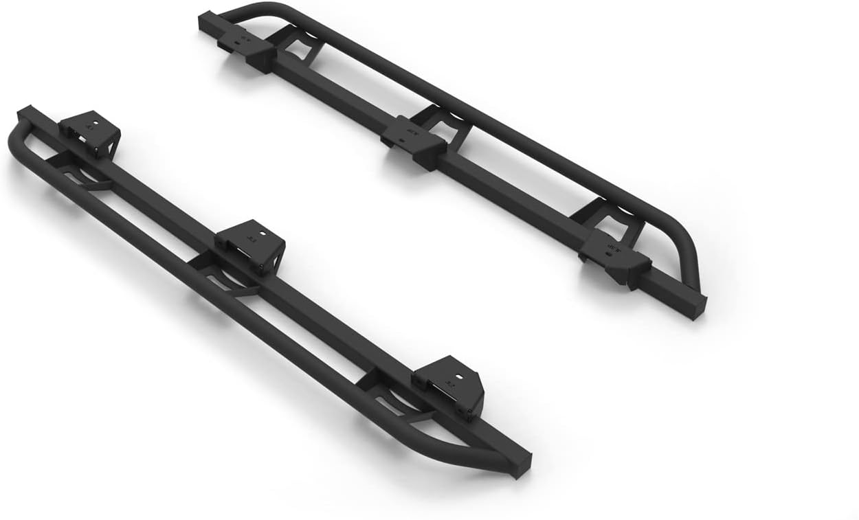 RealTruck Trail Sliders for Jeep Wrangler JLU | Cab Length, Heavy Duty 2