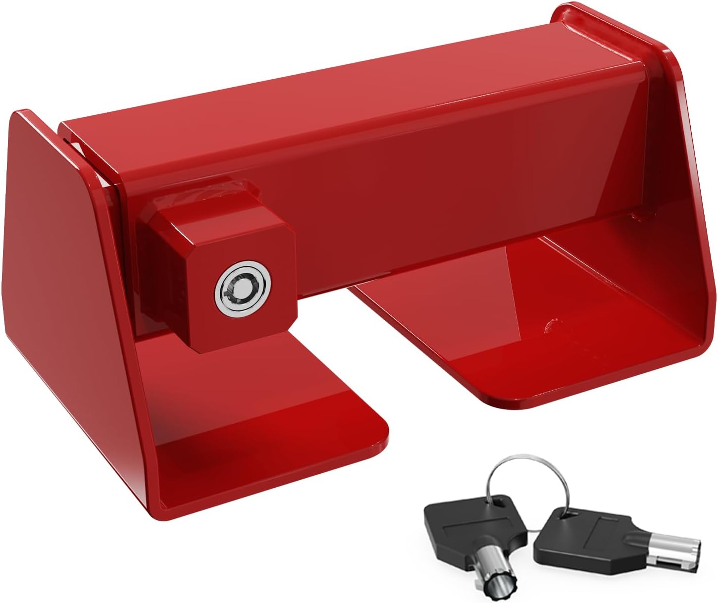 LCGP Shipping Container Lock, Cargo Door Lock with 2 Keys, Heavy Duty Steel and Powder Coated Surface Security Part for Semi Trailer Trucks, Containers, Fits Vertical Bars 8-4/5 to 15-1/2in Apart