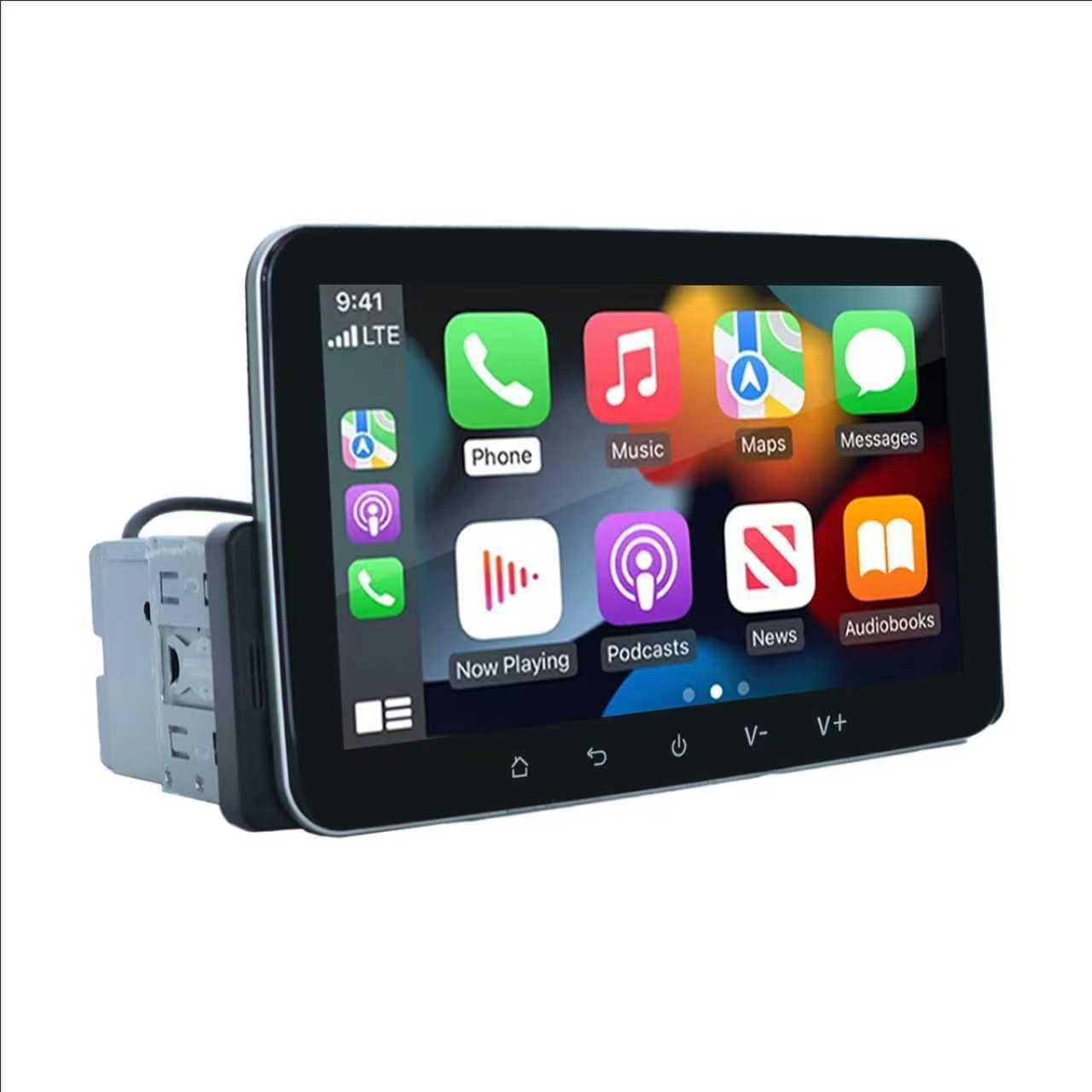 Single Din Car Stereo with Apple CarPlay & Android Auto, 7 Inch HD Touch CarPlay Screen, Backup Cam,Bluetooth, USB, SWC, EQ, FM Radio