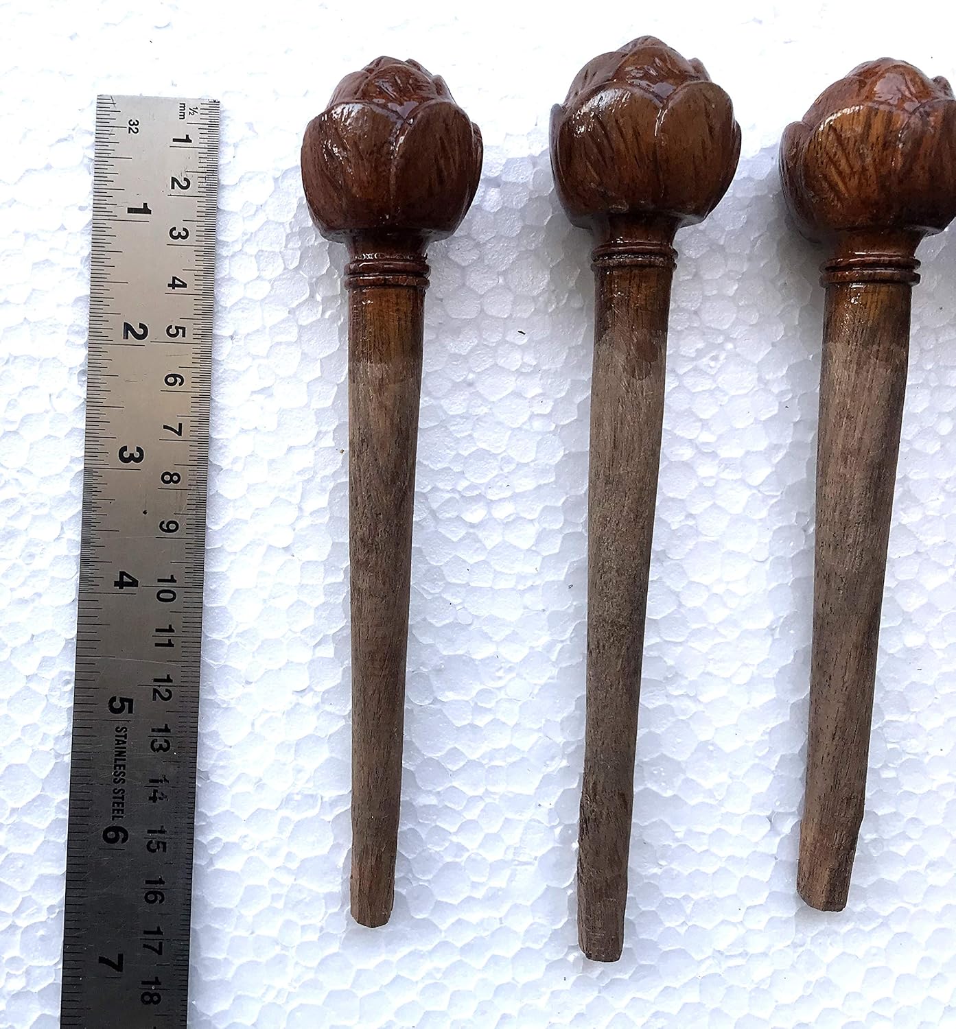 Main Khunti Peg for Sitar full set of 7 Gulab Rose design