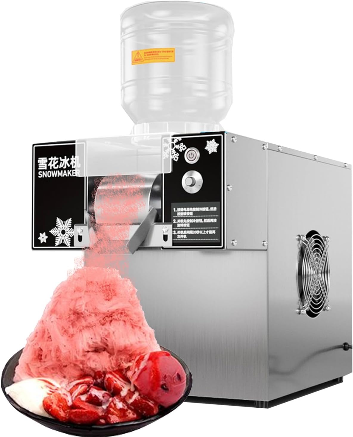 Commercial Korean Kakigori MesinIce Shaver Bingsu Making MachineColor Shaved Ice MachineCone Ice Cream Machine Shaved Ice EquipmentShaved Speed Adjustable Machine