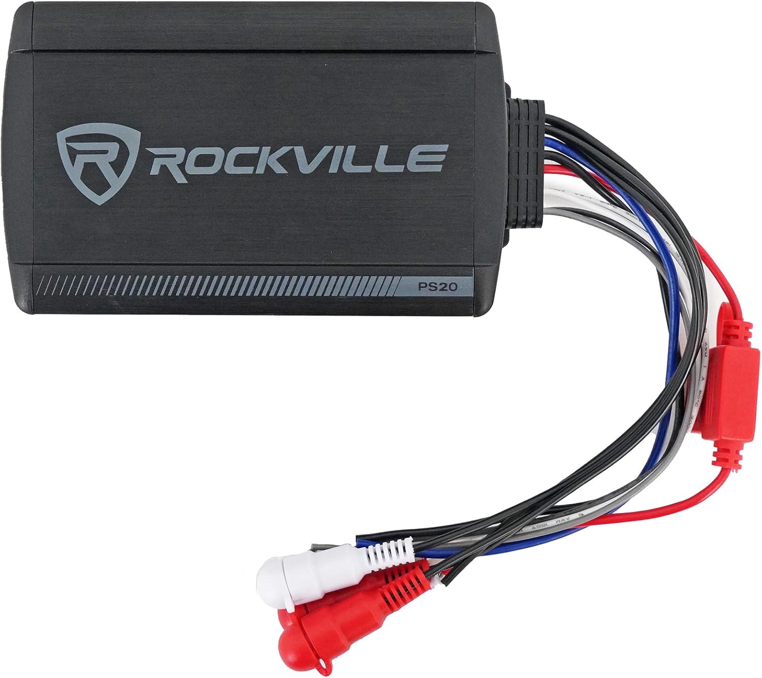Rockville PS20 ATV/UTV/Motorcycle 2-Channel Bluetooth Amplifier, 1200W Peak / 150W RMS, IP65 Waterproof, Class-D, Compact