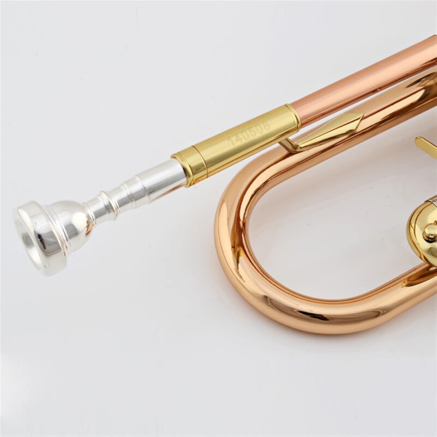 KESHUO Trumpet Tritone Bb B Flat Pipe Band Trumpet Instrument Wind Instrument Trumpets