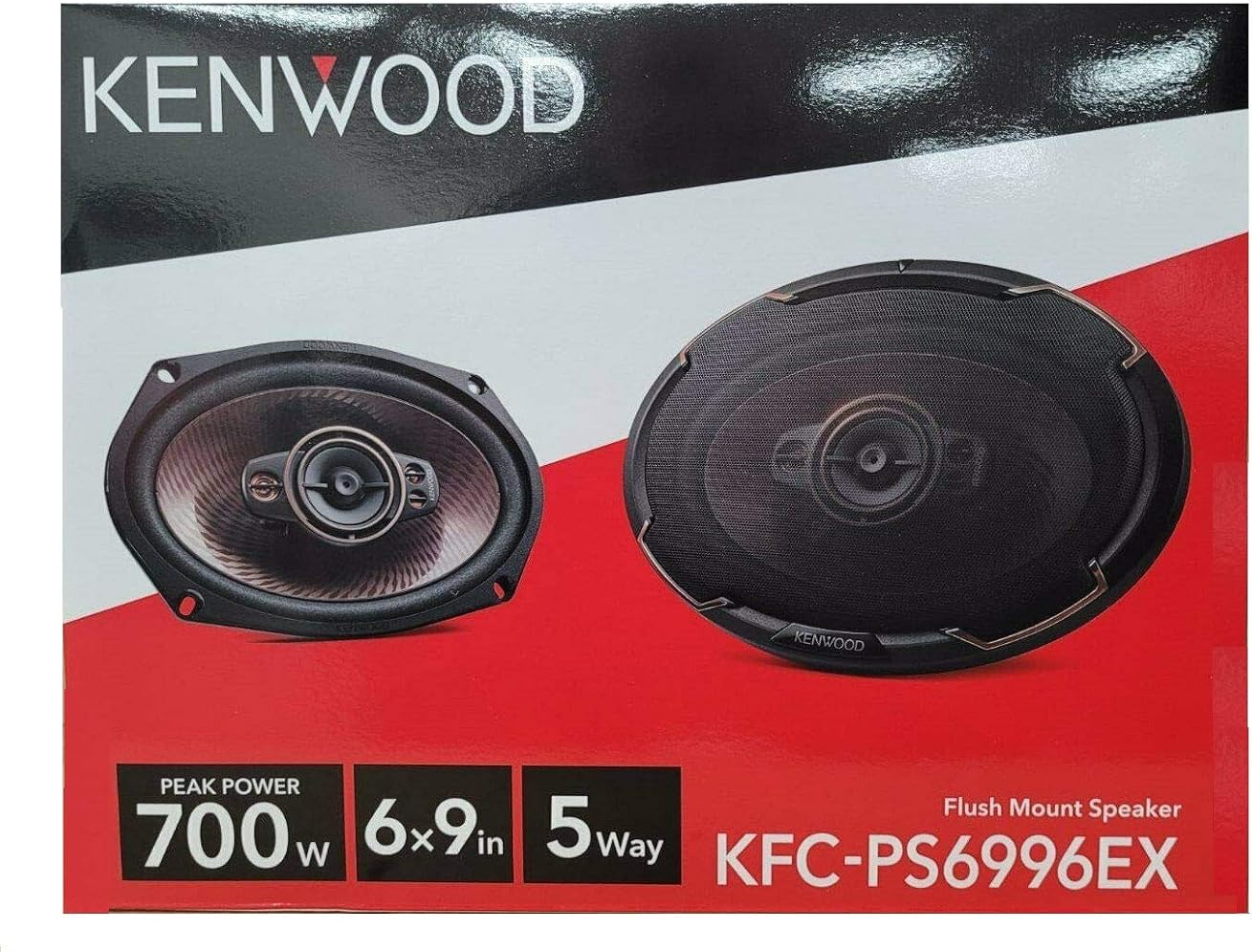 Kenwood KFC-PS6996EX Performance 6x9 INCH 5-Way 700W Car Audio Speakers