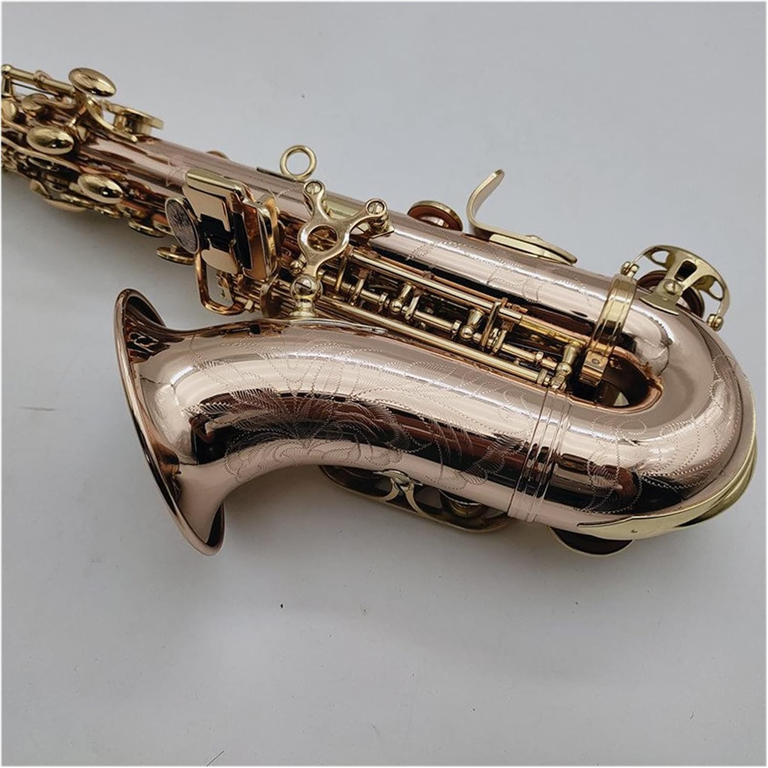 Sax Beginners Kit Saxophone Saxophone B Flat Phosphor Bronze Material with Case Mouthpiece Reeds Neck Musical Instrument Accessories Wind Instrument (Color : Light Grey)