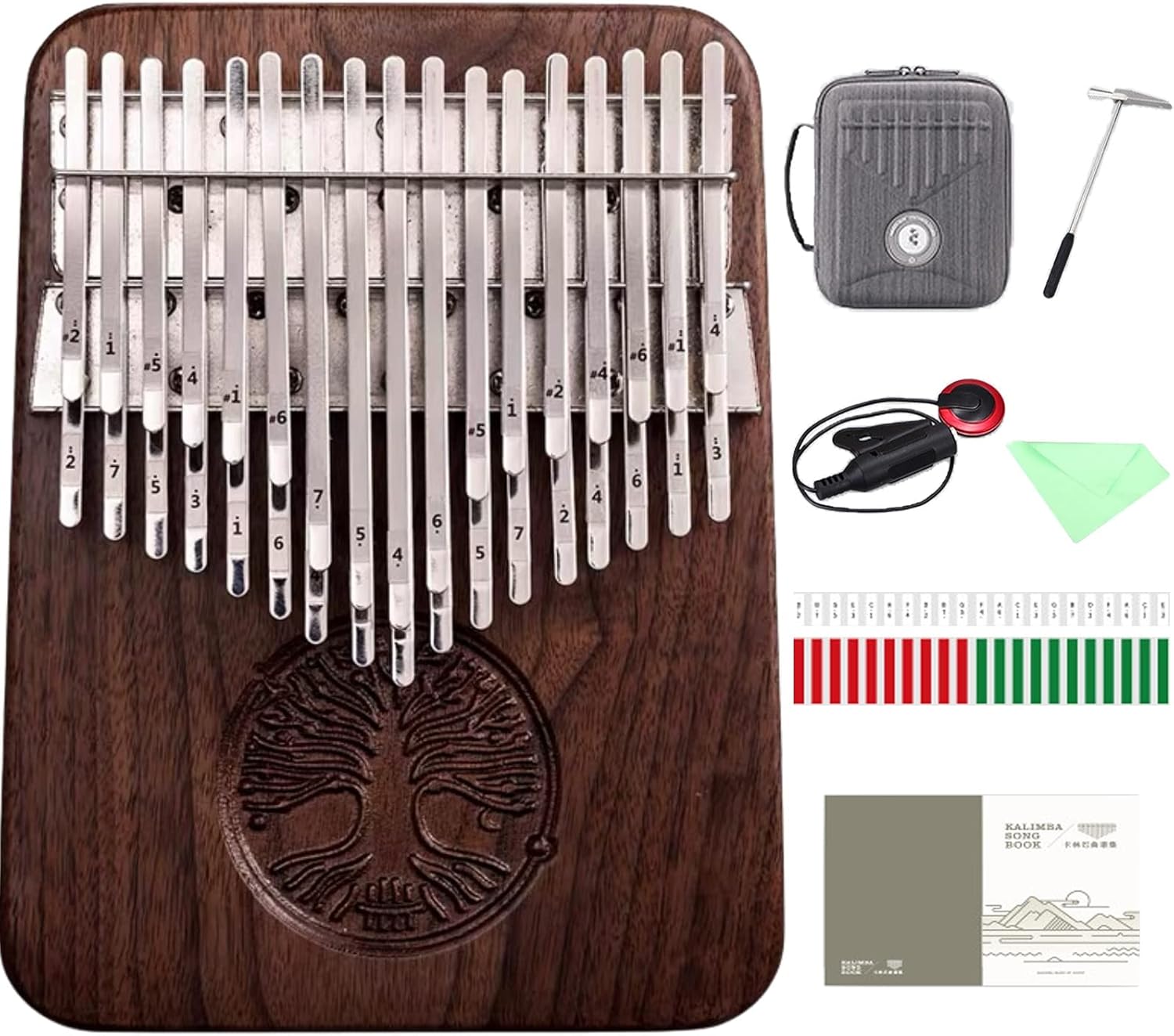 Hluru Kalimba Thumb Piano (34-keys Lifetree)