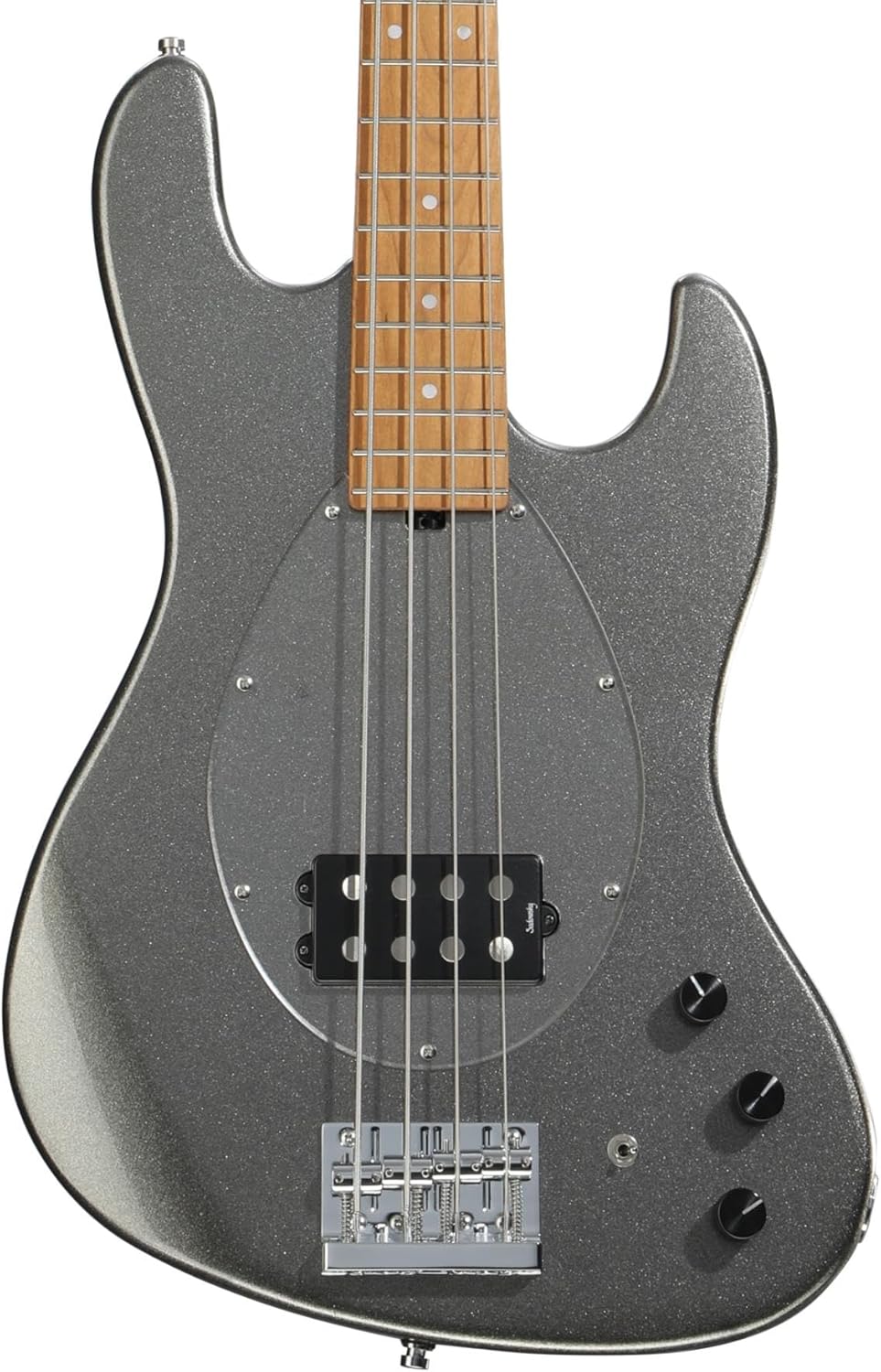 Sadowsky MetroExpress Vintage M Bass Guitar - Solid Silver Metallic, Roasted Maple Fingerboard