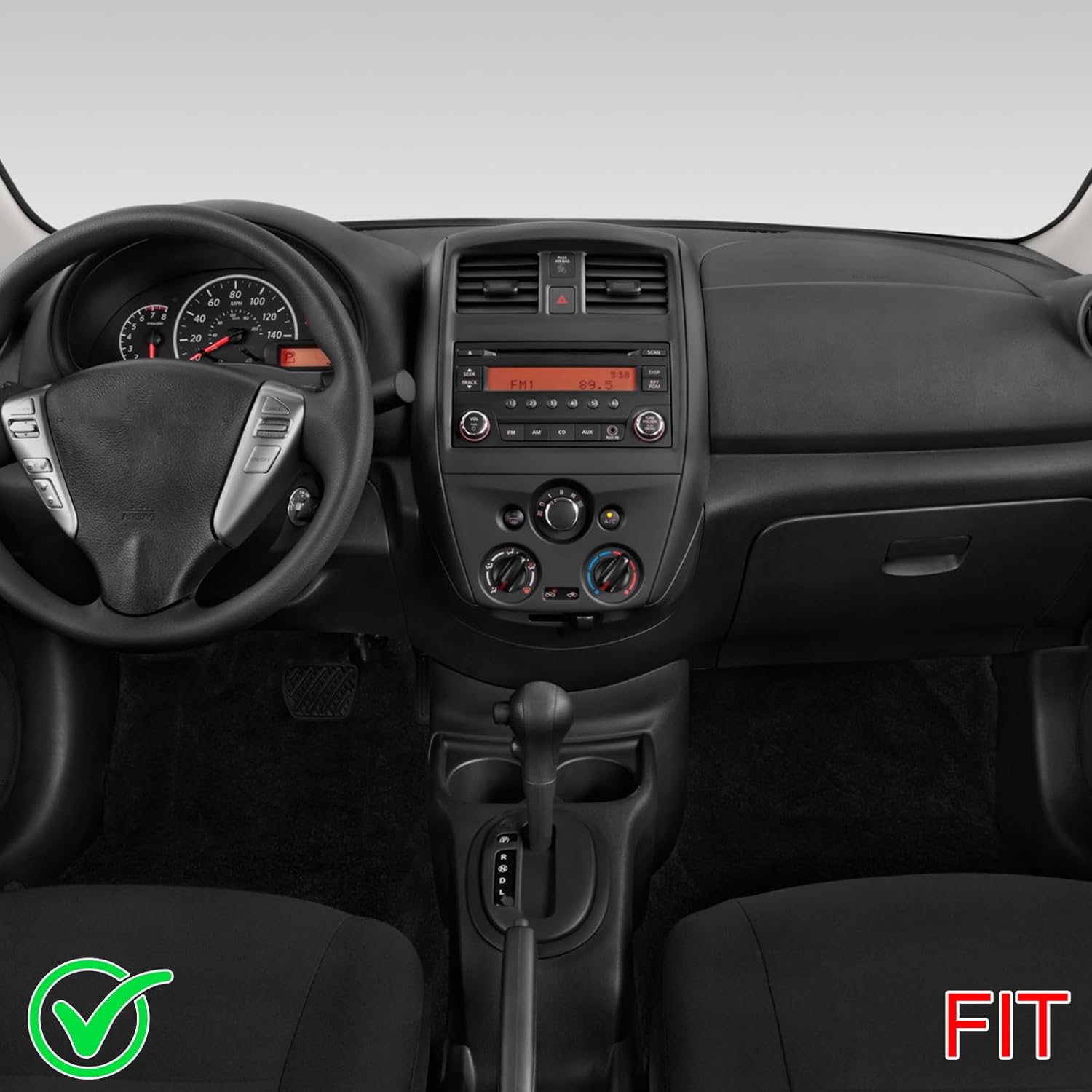 2+32G 10In Car Stereo for Nissan Versa Sedan 2015-2019 2018 2017 2016 w/GPS Navigation with Carplay w/Android Auto Double Din Touchscreen Car Radio Receiver Backup Camera