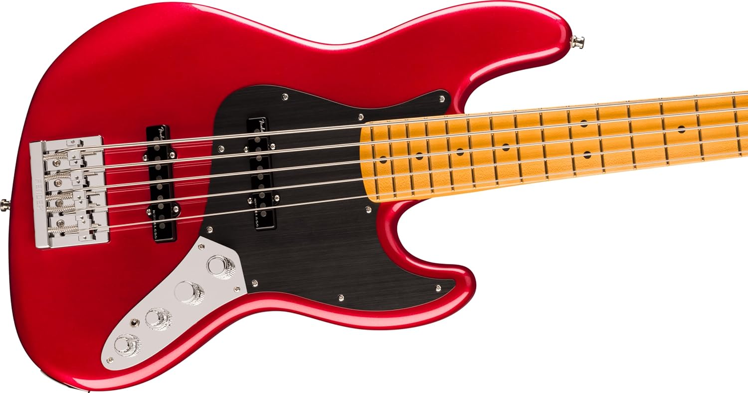 Fender American Ultra II Jazz Bass V - Sinister Red, Maple Fingerboard