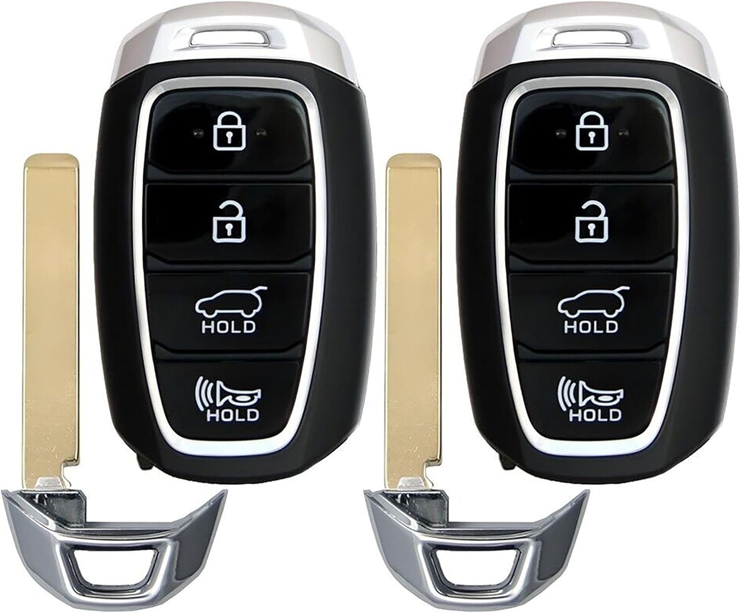 2X New Replacement Proxy Key Fob Compatible with & Fit for 2020-2021 Hyundai Kona - MPN TQ8-FOB-4F19-01
