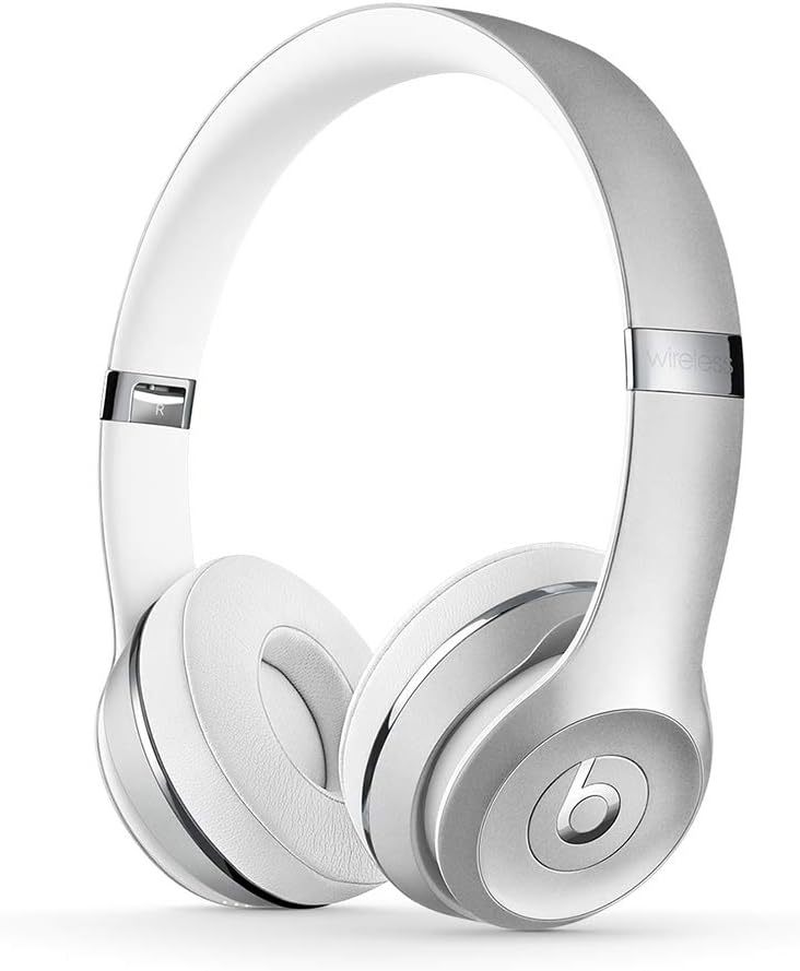 Beats Solo3 Wireless On-Ear Headphones - Apple W1 Headphone Chip, Class 1 Bluetooth, 40 Hours of Listening Time - Silver (Previous Model)
