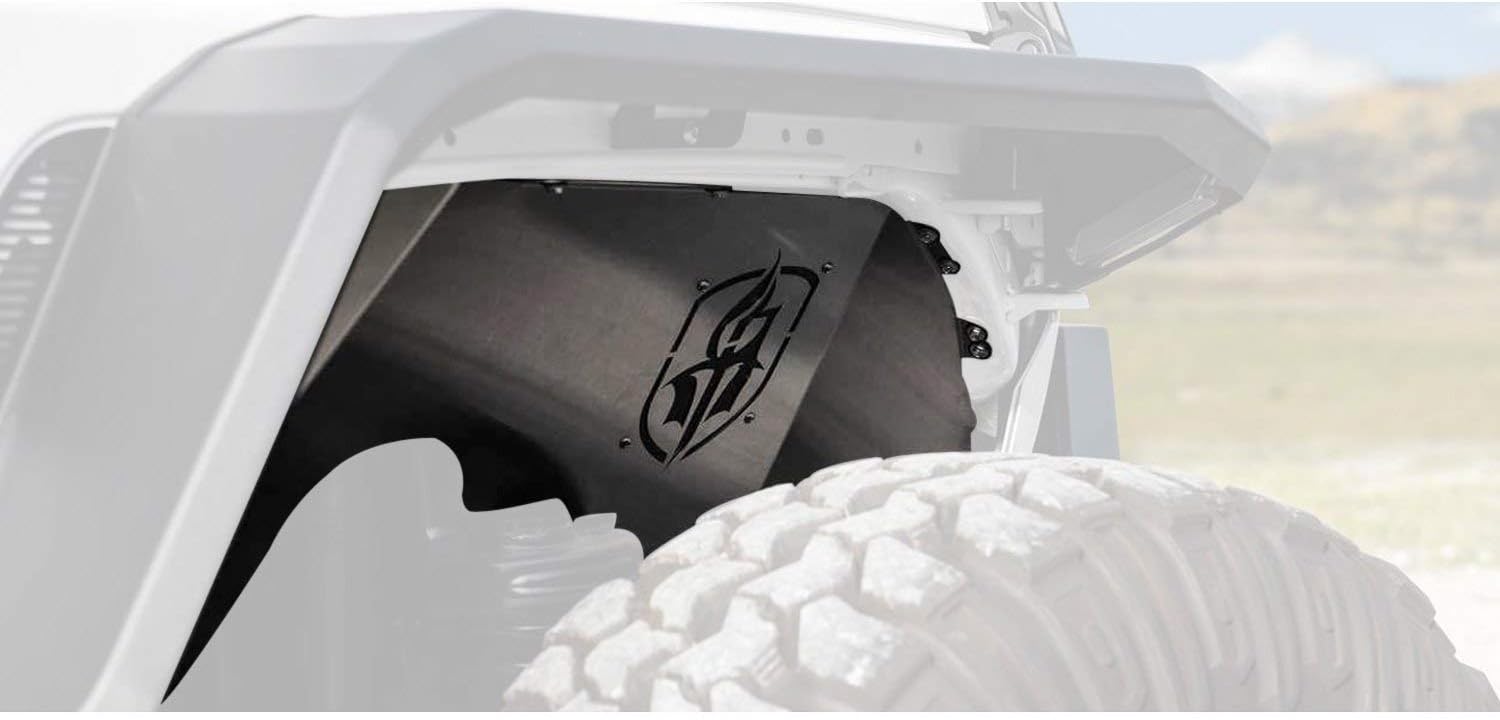 ROAD ARMOR Stealth Front Fender Liner Jl Body Armor Raw Stainless Steel