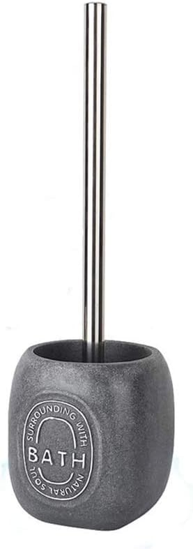 Compact Freestanding Toilet Bowl Brush and Holder for Bathroom Storage and Organization,Space Saving, Sturdy, Deep Cleaning