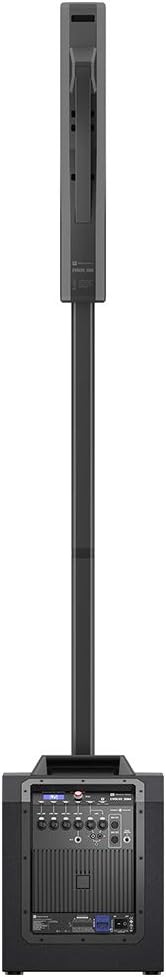 Electro-Voice Evolve 30M Portable 1000W Column Sound System with Sennheiser e 835 Handheld Mic,ATH-M50x Monitor Headphones, Mic Stand with Fixed Boom, and XLR-XLR Cable Bundle, black, F.01U.366.319