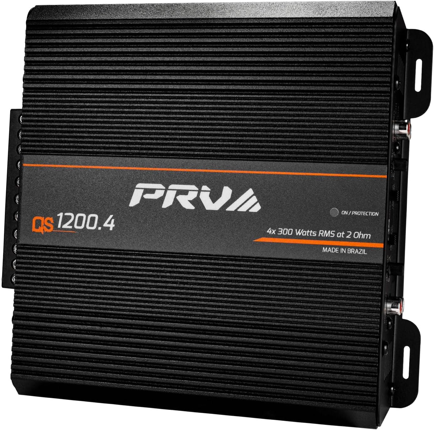 PRV Audio QS1200.4 2 Ohm Compact 4 Channel Car Audio Amplifier 4 x 310 Watts RMS at 2 Ohm - High Power Stereo 12 Volts Amp Class D Full Range Bridgeable